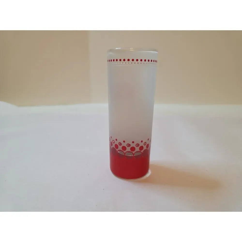Tequila Rose White Frosted Red Shot Glass 4